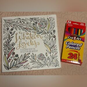 Whatever Is Lovely: A Coloring Book  Reflection and Worship Calming Has Pencils